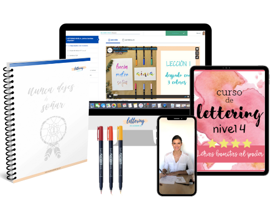 Curso y clases de lettering online para niños y niñas con plantillas
