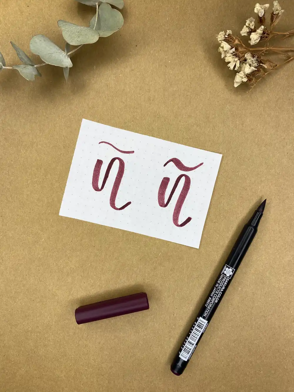 truco para hacer la letra ñ con lettering