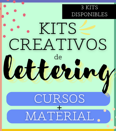 kits creativos de lettering para niños