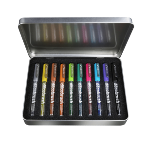 Rotulador de pintura blanca paquete de 8 bolígrafos de pintura acrílica de  0028in blanco y negro marcadores de pintura a base de agua de punta fina –  Yaxa Store
