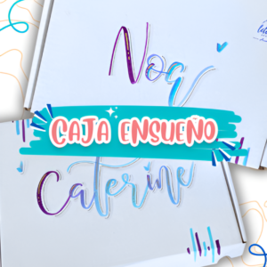 caja personalizada de lettering