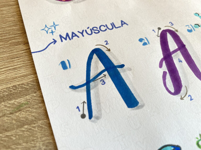 Diseños de lettering para A mayúscula