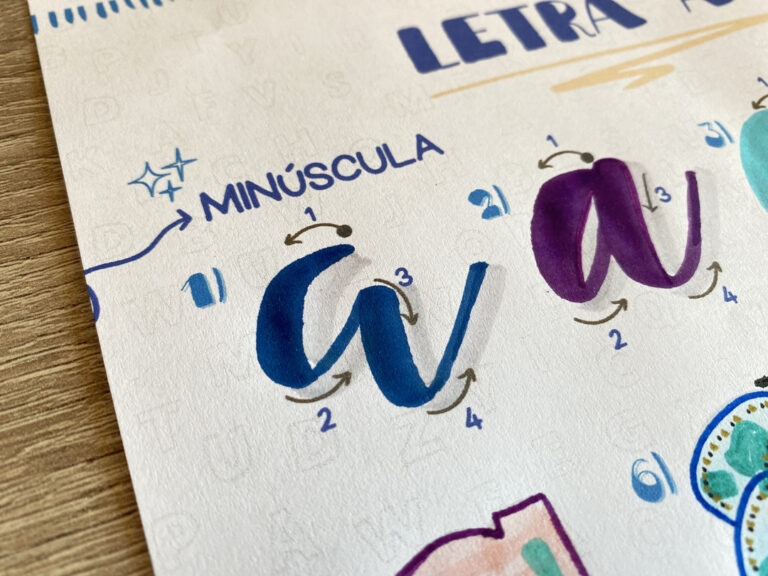 diseños lettering a minuscula