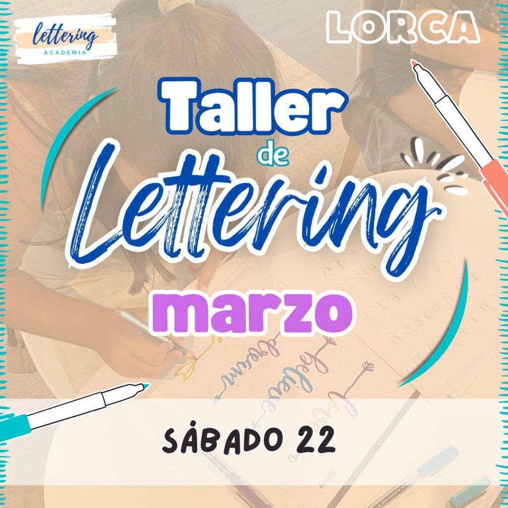 Taller de lettering Lorca Marzo