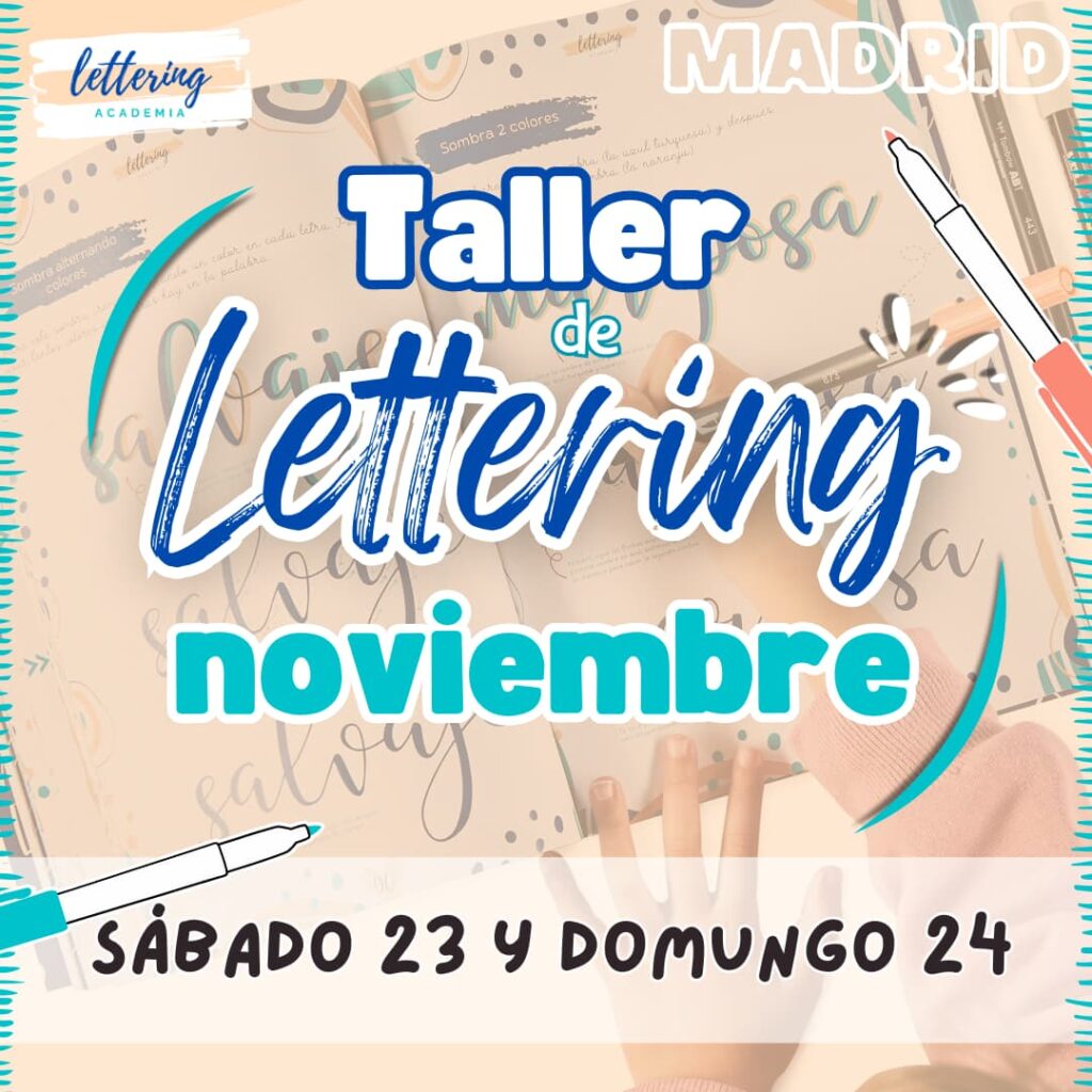 Taller lettering Madrid noviembre