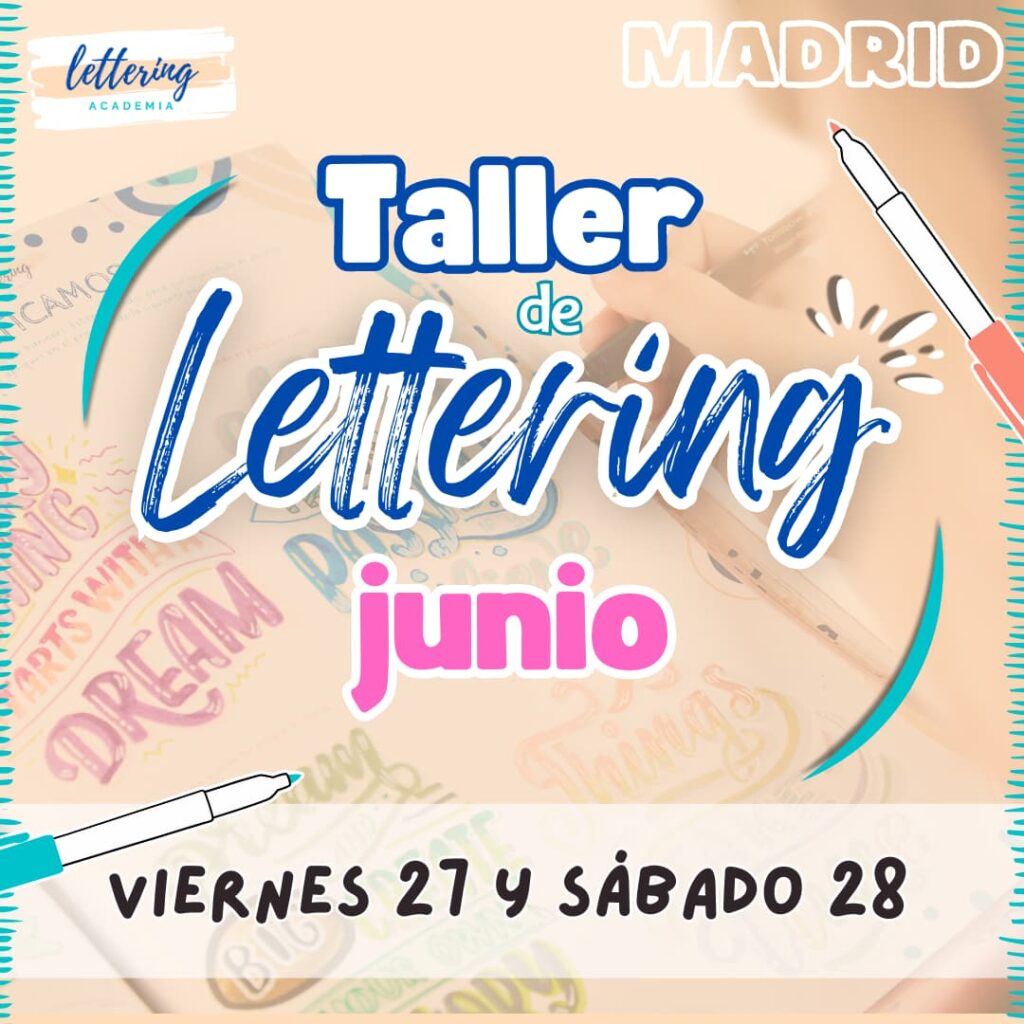 Taller lettering Madrid junio