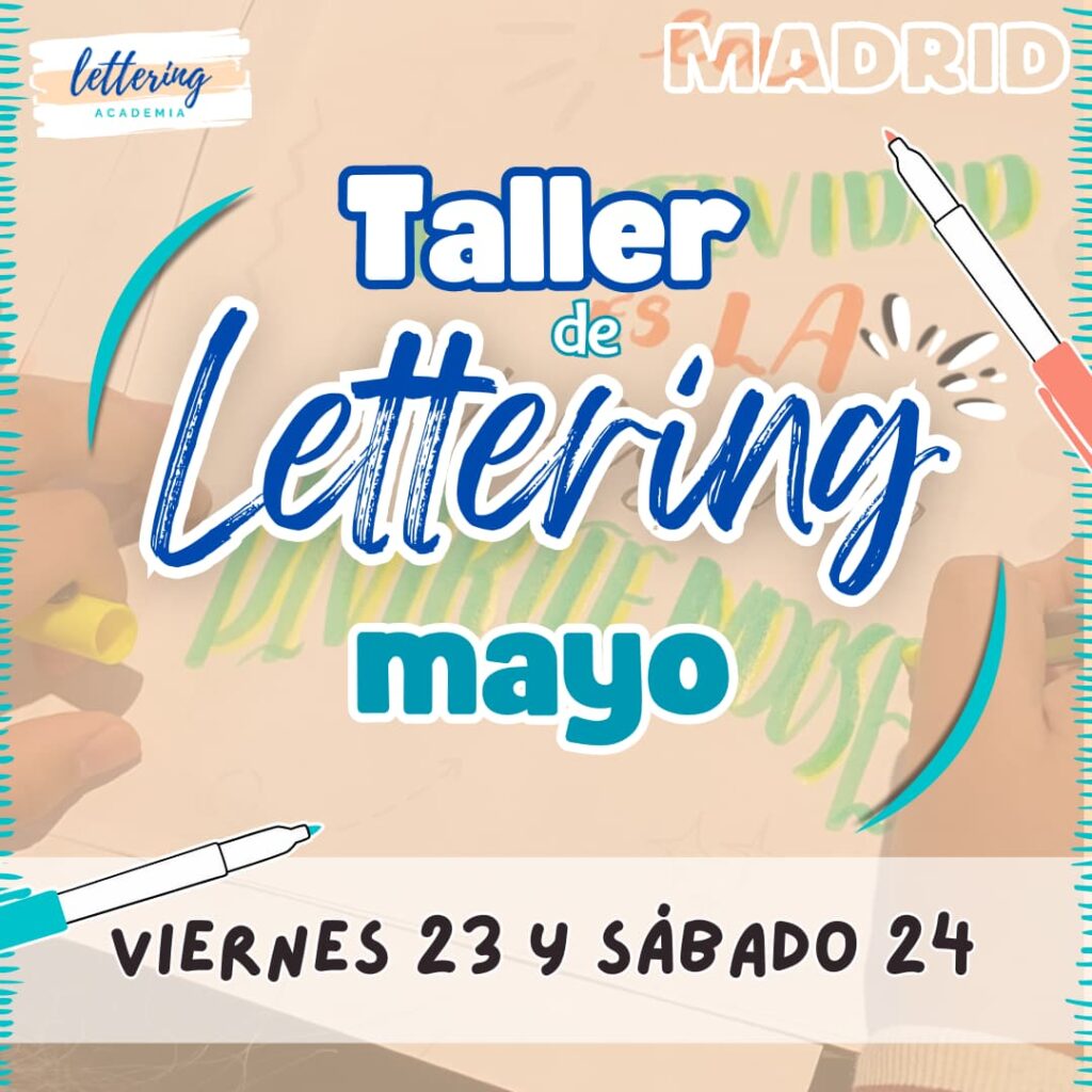 Taller lettering Madrid mayo