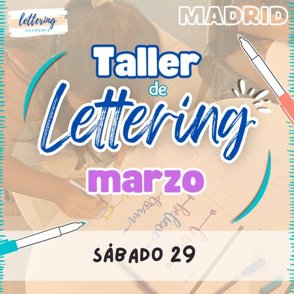 lettering madrid marzo