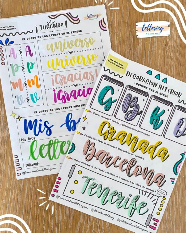 taller abril de lettering para niños