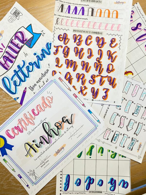 taller de lettering para niños marzo