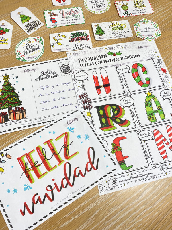 taller de lettering navideños