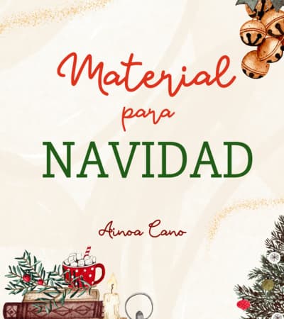 materiales de navidad con lettering